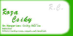 roza csiky business card